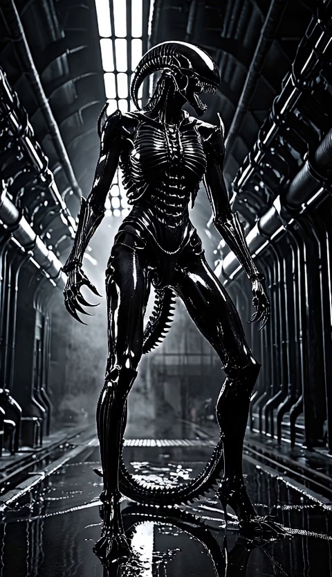 CYRON — Bio-Mechanical Hunter | Xenomorphic Combat Figure