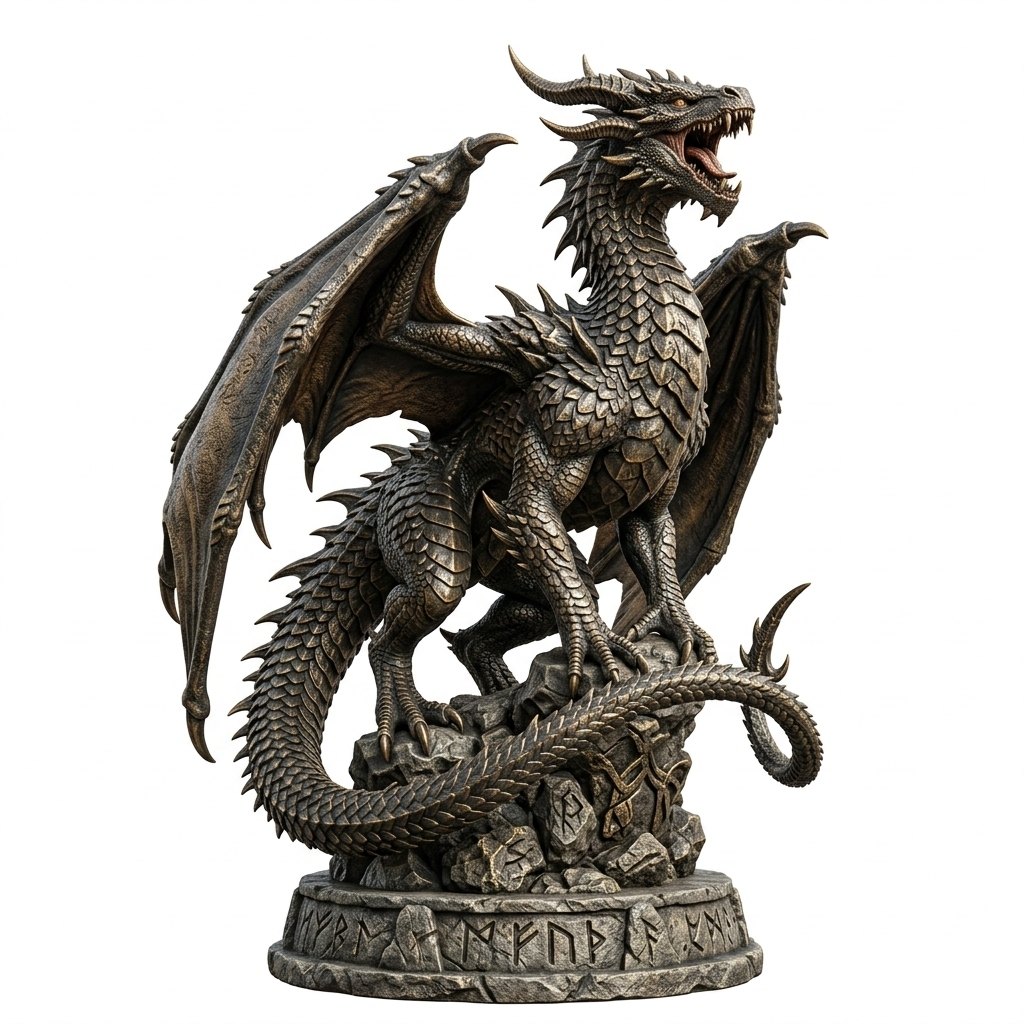 Elderfang Dragon Statue