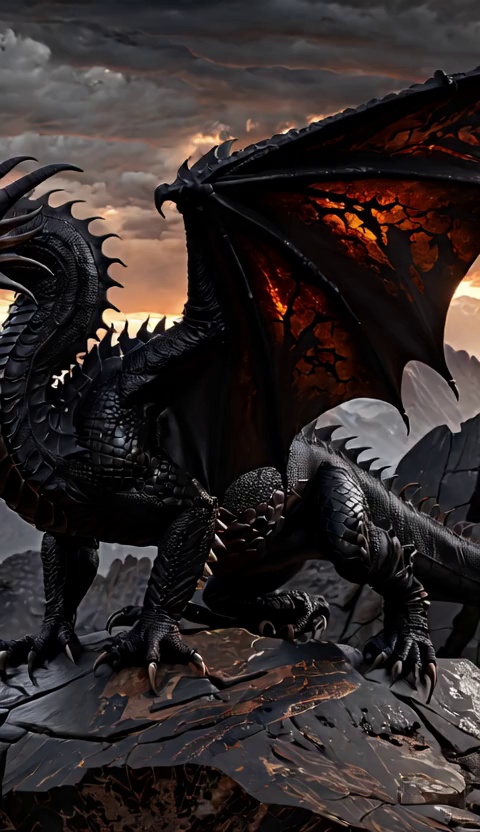 EMBERWING — Mountain Sentinel Dragon | Collectible Fantasy Figure