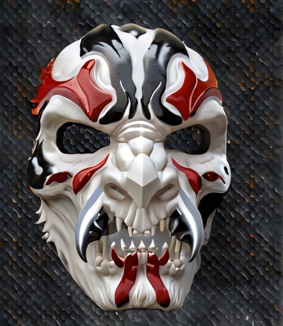 FANGRAVEN — Demon Fang Oni Mask | Wearable Display Mask