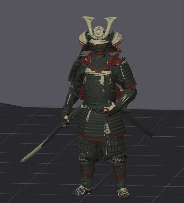 # Miniatura Samurai in Armatura con Katana e Wakizashi # Samurai Miniature in Armor with Katana and Wakizashi