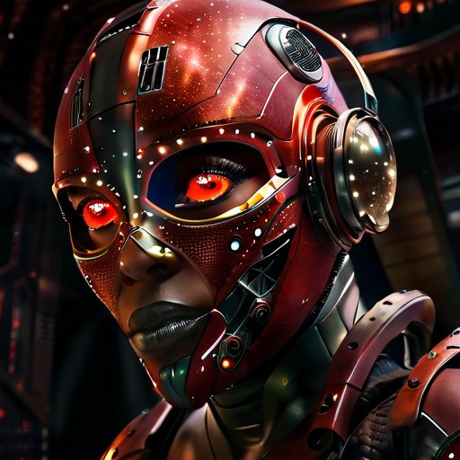 NOVA-RED – Cosmic Female Cyborg Bust
