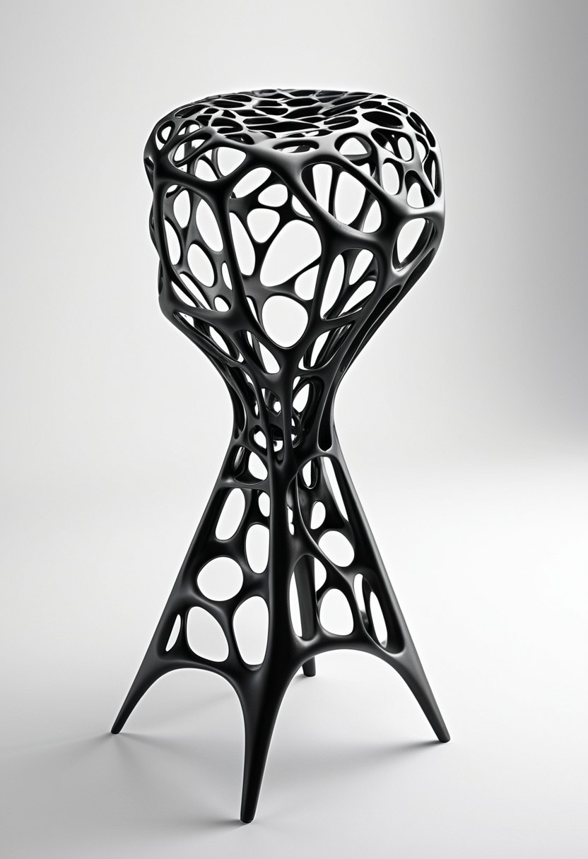 OSSEA — Generative Voronoi Stool (3MF + STEP) | Sgabello Voronoi Generativo (3MF + STEP)